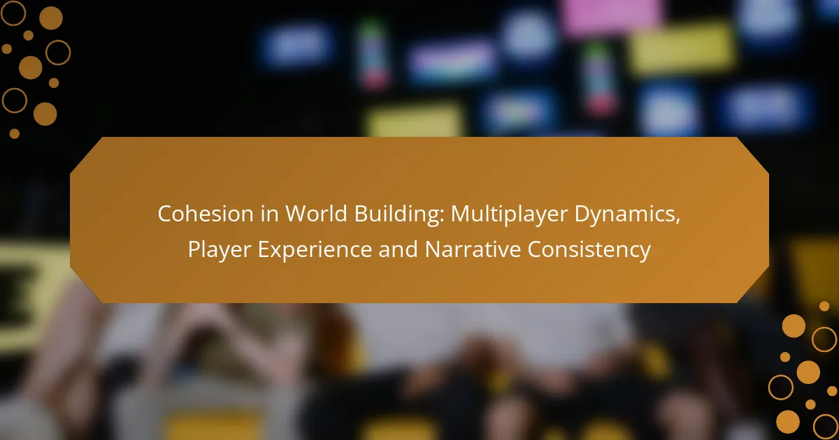 Cohesion in World Building: Multiplayer Dynamics, Player Experience and Narrative Consistency