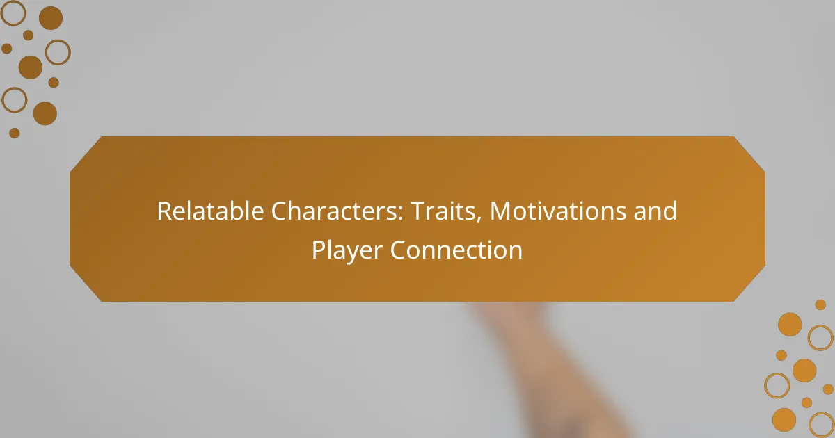 Relatable Characters: Traits, Motivations and Player Connection