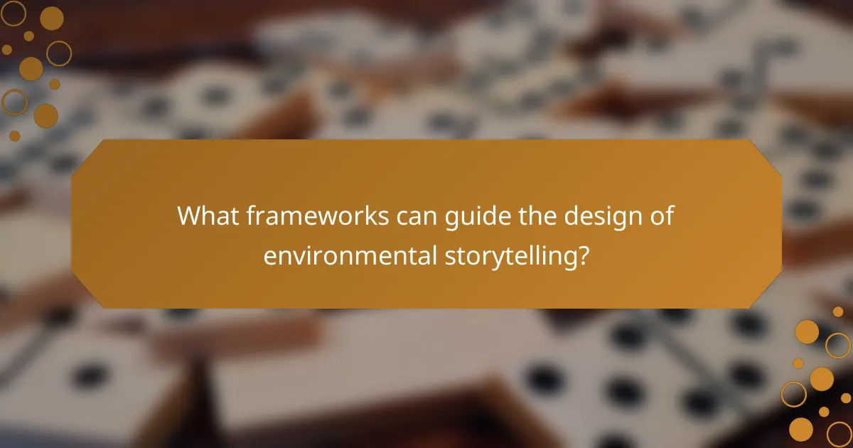 What frameworks can guide the design of environmental storytelling?